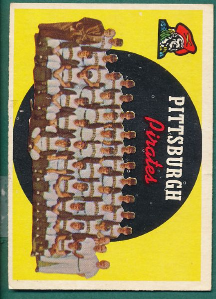 1959 Topps #528 Pirates Team Card Hi#