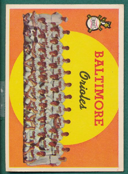 1959 Topps Team Card Lot of 3 