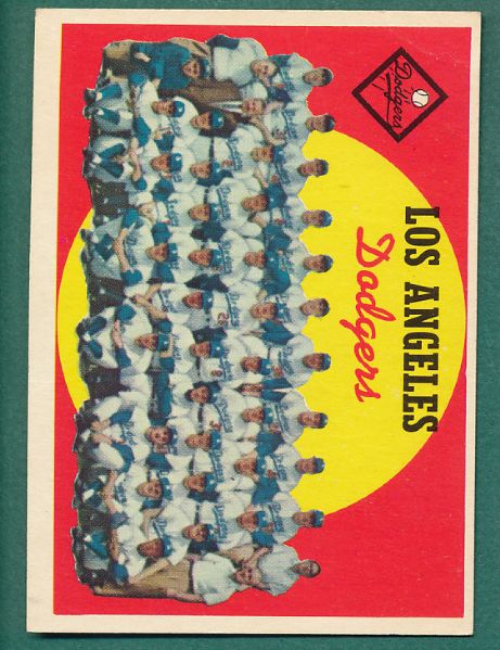 1959 Topps Team Card Lot of 6