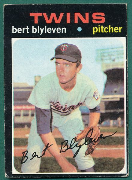 1971 Topps #26 Bert Blyleven 4 Card Lot Rookie
