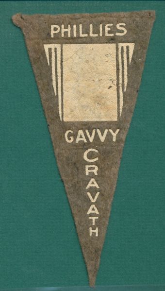 1916 BF2 Ferguson Bakery Pennants Gavvy Cravath 3 Pennant Lot