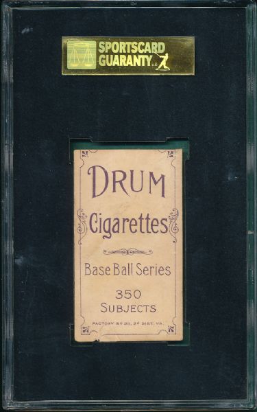1909-1911 T206 Fiene, Pitching Drum Cigarettes SGC A *One of 3 Graded*