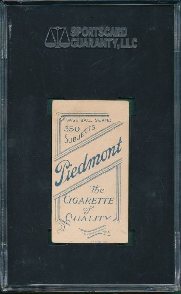 1909-1911 T206 Ed Lennox Piedmont Cigarettes SGC 10 *Double Name*