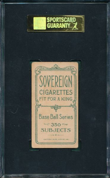 1909-1911 T206 Frank Smith,  Sovereign Cigarettes SGC 30