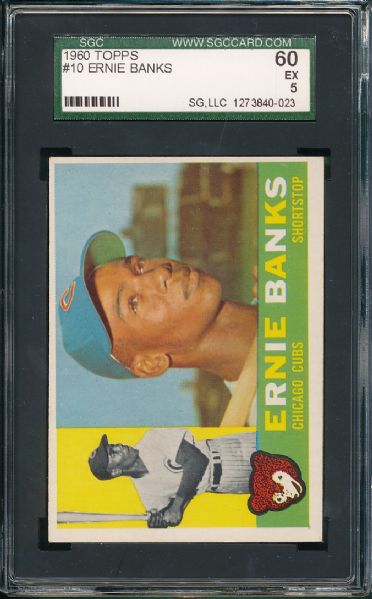1960 Topps #10 Ernie Banks SGC 60