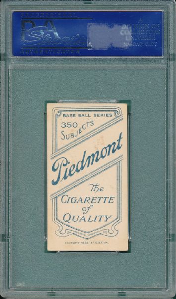 1909-1911 T206 Ossie Schreck Piedmont Cigarettes PSA 6