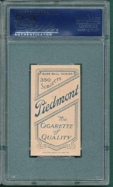 1909-1911 T206 Sam Strang Piedmont Cigarettes PSA 5