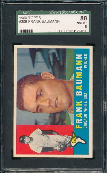 1960 Topps 3 Card Lot  SGC 88