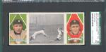 1912 T202 #65 Fast Work At Third Ty Cobb/ OLeary Hassan Cigarettes Triple Folder SGC 30