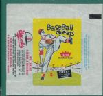 1963 Fleer Baseball Greats Wrapper