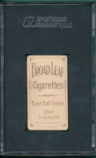 1909-1911 T206 Doc Marshall, Broadleaf Cigarettes SGC 30 *One of One*