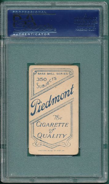 1909-1911 T206 Ganley, Piedmont 350 Cigarettes PSA 2