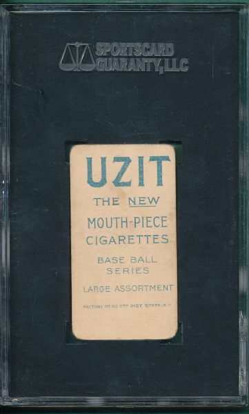1909-1911 T206 Jordan UZIT Cigarettes SGC 40 