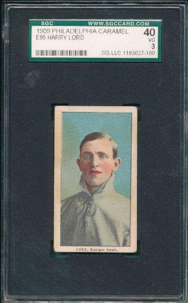 1909 E95 Harry Lord Philadelphia Caramel SGC 40