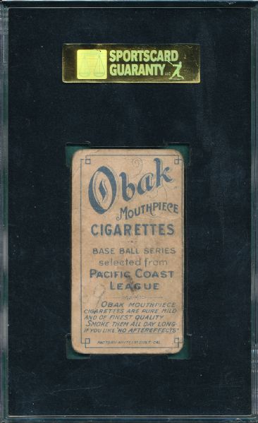 1909 T212-1 Howard Murphy Obak Cigarettes SGC 10