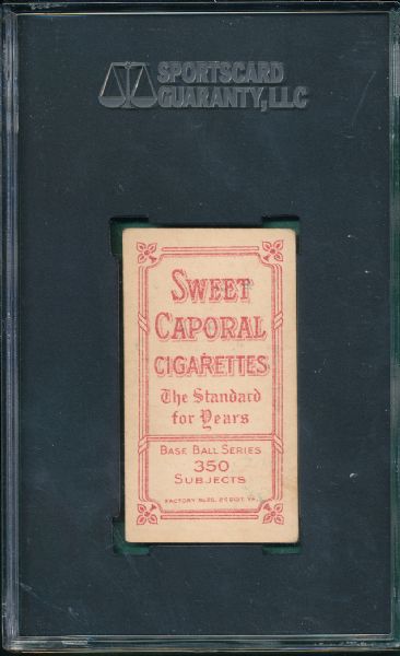 1909-1911 T206 McBride Sweet Caporal Cigarettes SGC 60