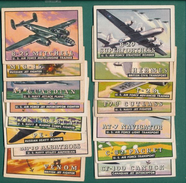 1952 Topps Wings (19) & 1957 Topps Planes (26) Lot of (45)