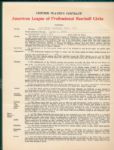 1955 American League Players Contract for James Dyck, Signed