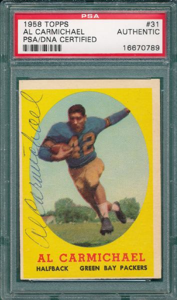 1957, 58 Topps FB Signed Cards & 1955 Bowman #35 Veryl Switzer SGC (5) Card Lot *Autograph*