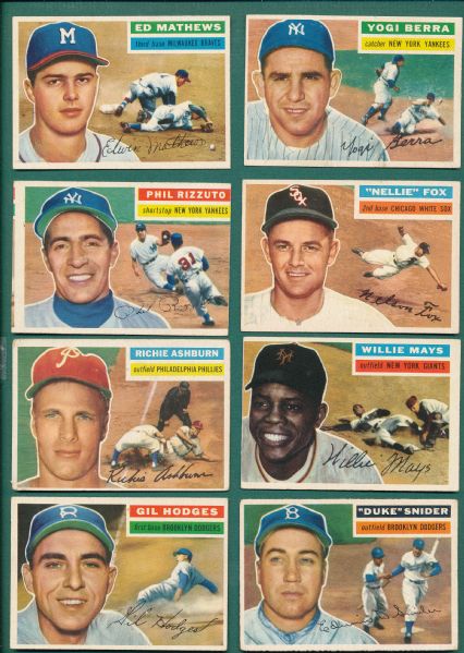 1956 Topps Baseball Complete Set W/ Series 1 Checklist
