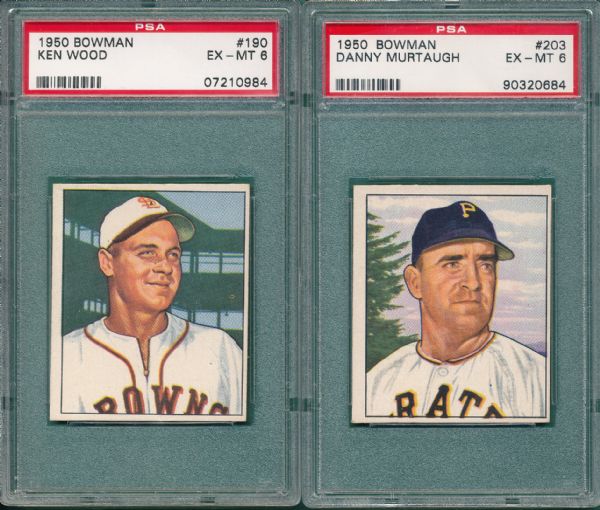 1950 Bowman #190, #203 and #231 Lot of (3) PSA 6