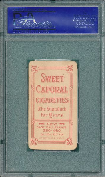 1909-1911 T206 Mathewson, Dark Cap, Sweet Caporal Cigarettes PSA 2