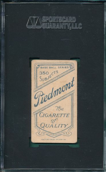 1909-1911 T206 Johnson, Hands, Piedmont Cigarettes SGC 30