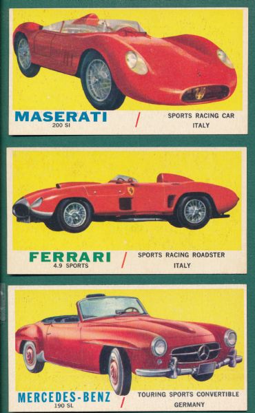 1961 Topps Sports Cars Partial Set (47/66)
