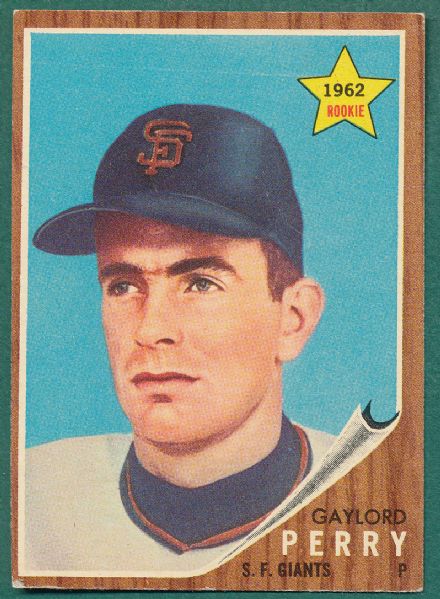 1962 Topps #199 Gaylord Perry, Rookie 