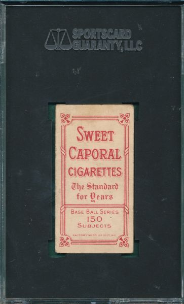 1909-1911 T206 Mathewson, Portrait, Sweet Caporal Cigarettes SGC 30
