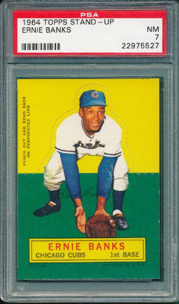 1964 Topps Stand-Up Ernie Banks PSA 7