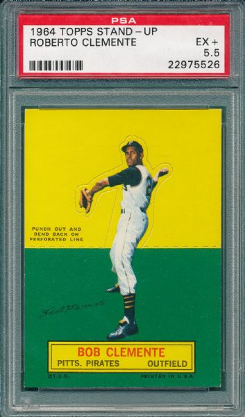 1964 Topps Stand-Up Roberto Clemente PSA 5.5