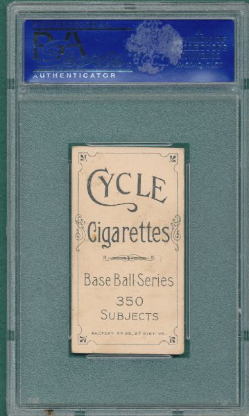 1909-1911 T206 Slagle Cycle Cigarettes PSA 4
