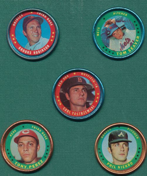 1971 Topps Coins Lot of (96) W/ Yaz