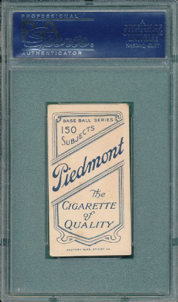 1909-1911 T206 Tinker, Portrait, Piedmont Cigarettes PSA 4