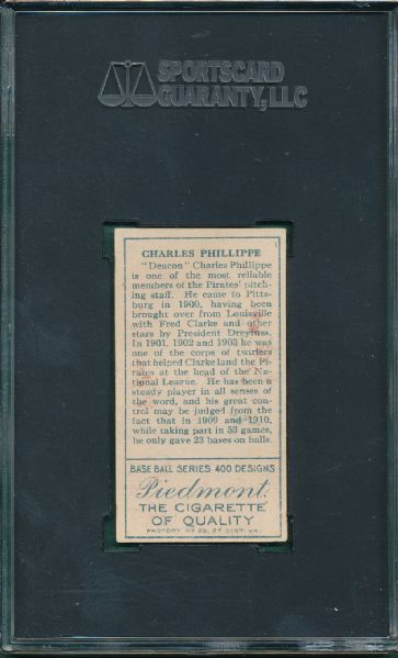 1911 T205 Phillippe Piedmont Cigarettes SGC 40