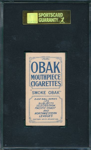 1910 T212 Nordyke Obak Cigarettes SGC 50