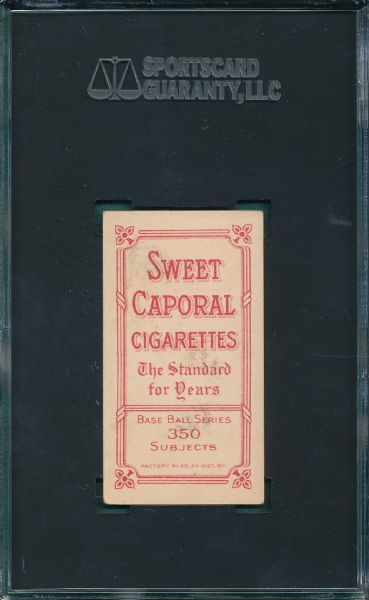 1909-1911 T206 Leifeld, Batting, Sweet Caporal Cigarettes SGC 55