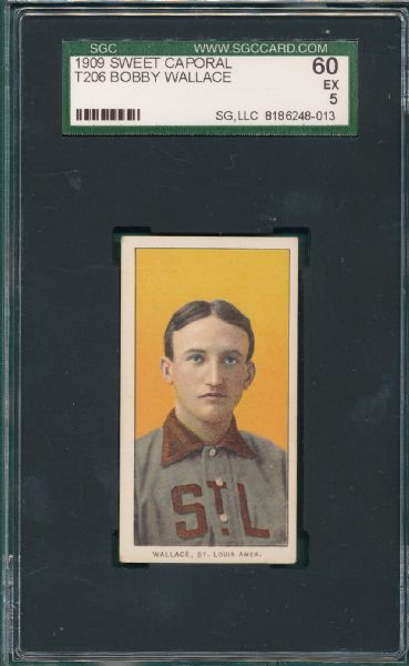 1909-1911 T206 Wallace Sweet Caporal Cigarettes SGC 60