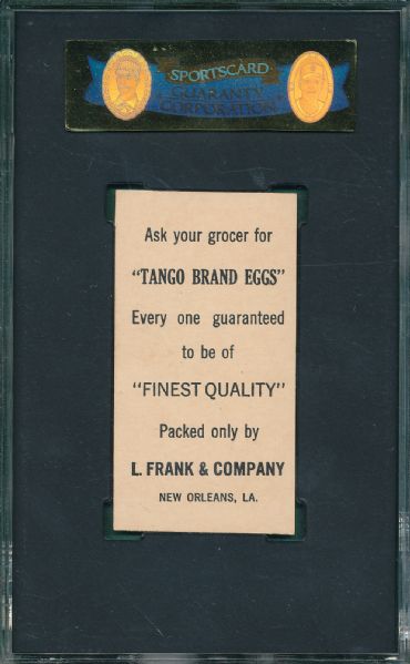 1916 Tango Eggs Hughie Jennings SGC 84