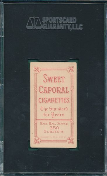 1909-1911 T206 Rucker, Portrait, Sweet Caparol Cigarettes SGC 35
