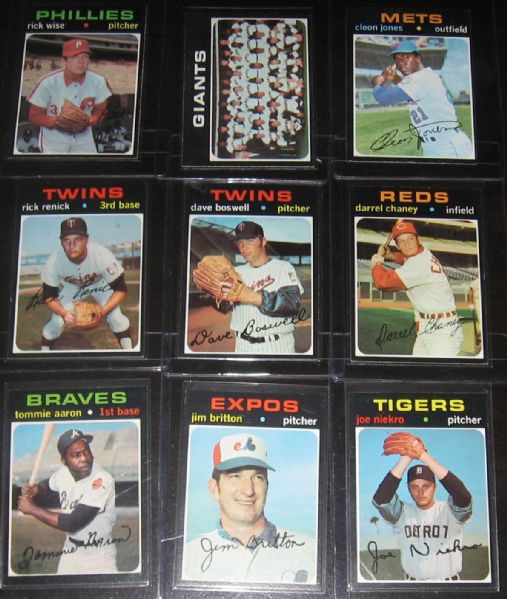 1971 Topps Lot of (43) W/ HOFers & High #s