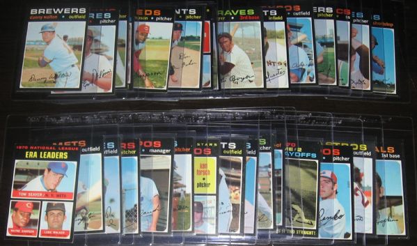 1971 Topps Lot of (43) W/ HOFers & High #s