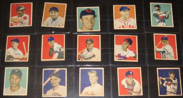 1949 Bowman (35) Card Lot W/ Furillo