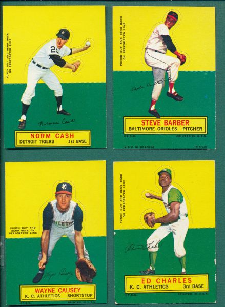 1964 Topps Stand-Up Lot of (4) W/ Cash, SP