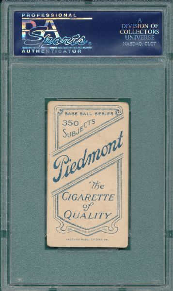 1909-1911 T206 Ellam Piedmont Cigarettes PSA 3 *Southern League*