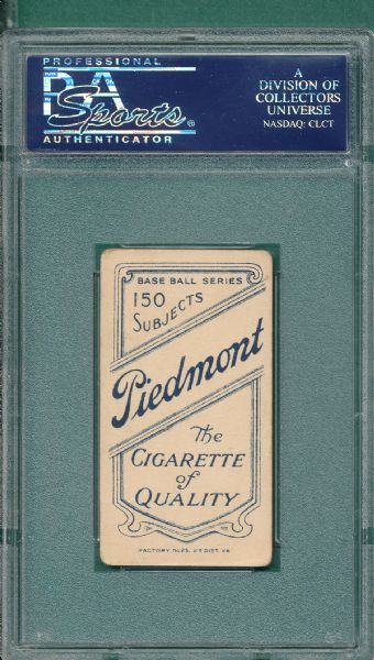 1909-1911 T206 Jacklitsch Piedmont Cigarettes PSA 3 