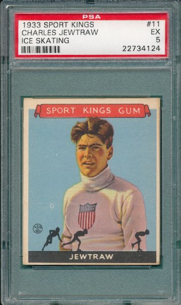 1933 Sports Kings #11 Charles Jewtraw PSA 5