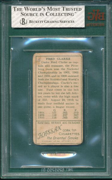 1911 T205 Clarke Hassan Cigarettes BVG 1.5