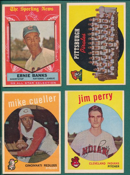 1959 Topps Lot of (43) High Numbers W/ Banks AS